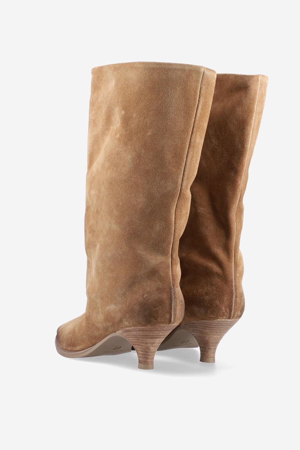Suede slouch boots