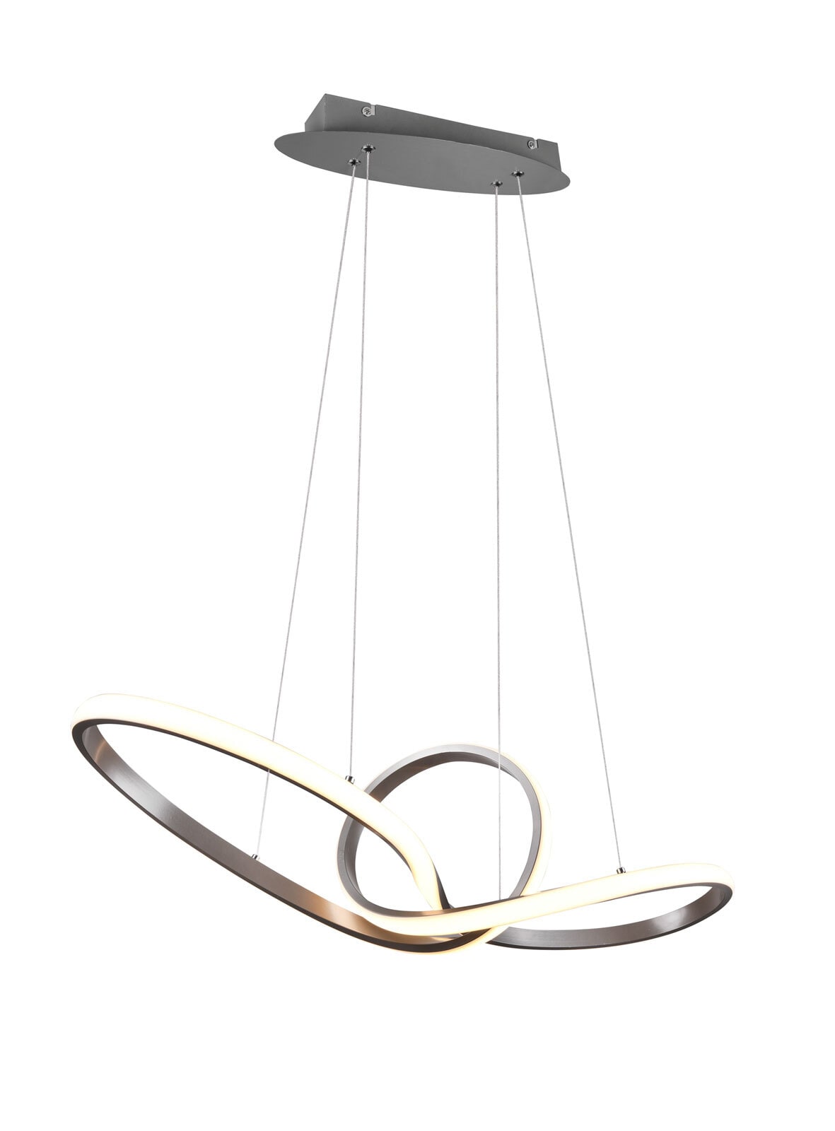 LED Pendellampe SANSA nickelfarbig