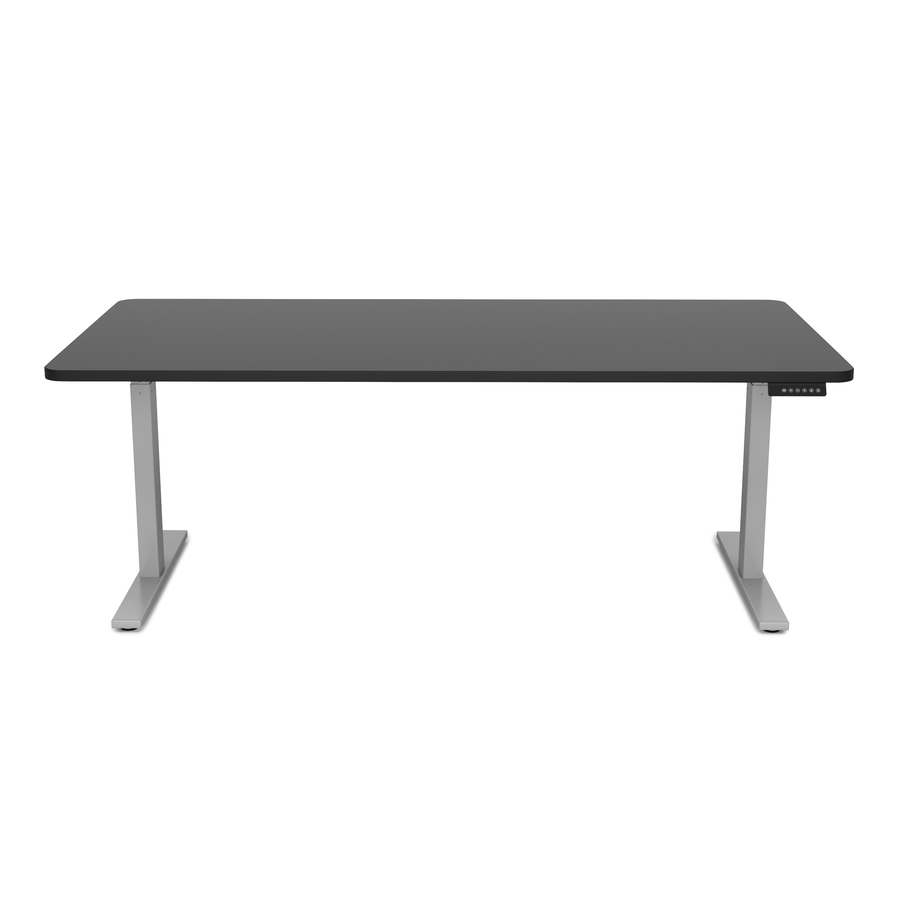 Stehpult elektrisch PREMIUM schwarz/grau 180 x 90 cm