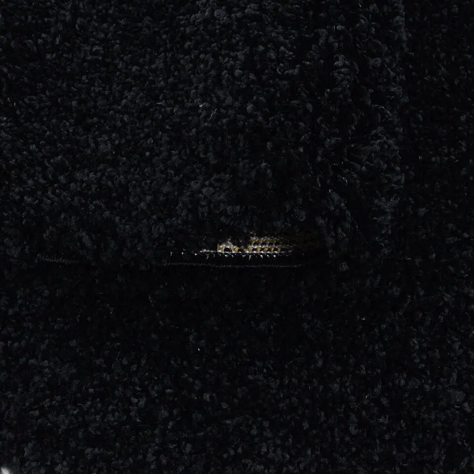 Monaco Soft Shaggy Hoogpolig Vloerkleed Black - 140x200 CM