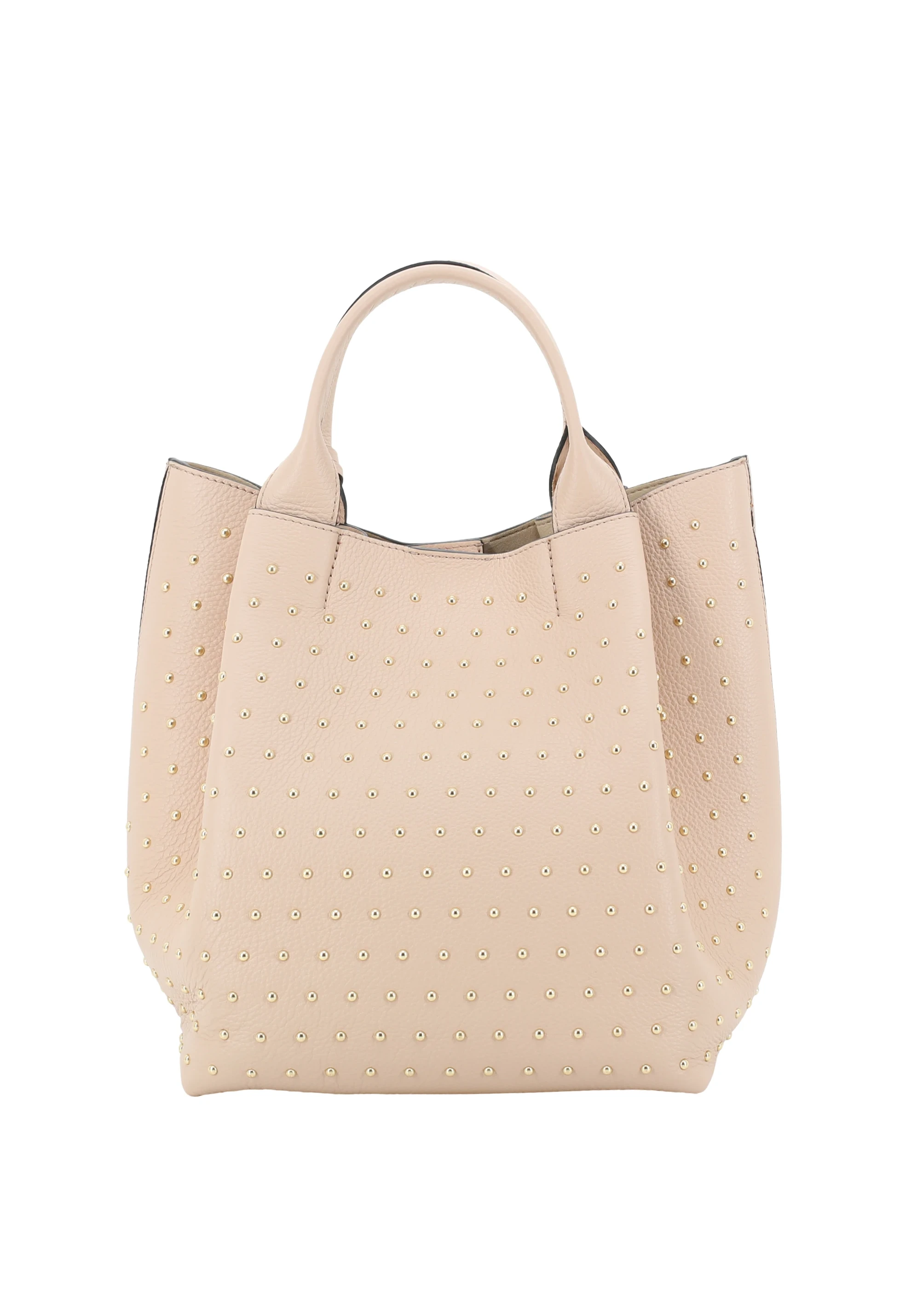 Shopper ESSENTIAL studs medium Leather Agave Standard