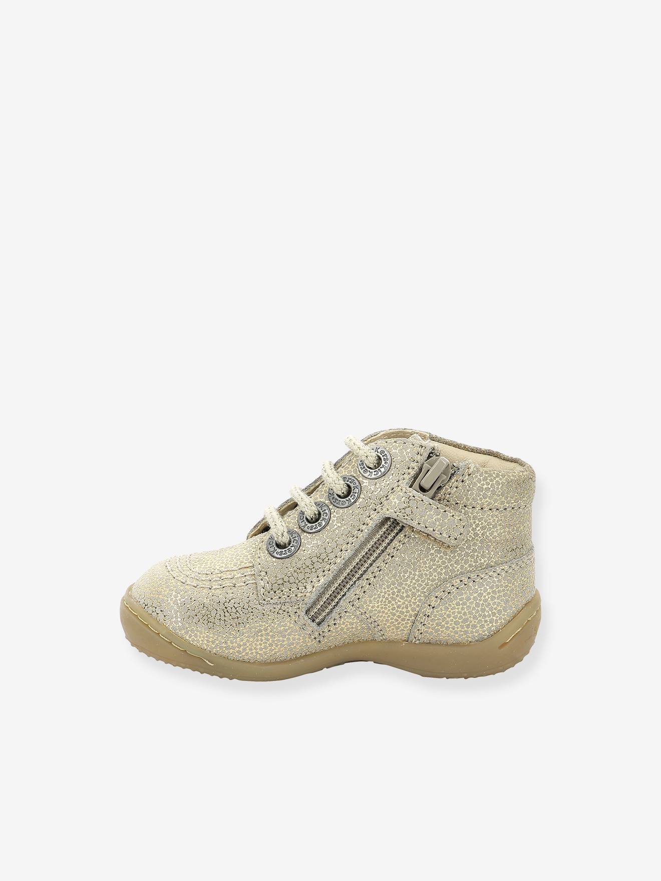 Botinhas Gulyflow KICKERS® First Steps, bege bebê