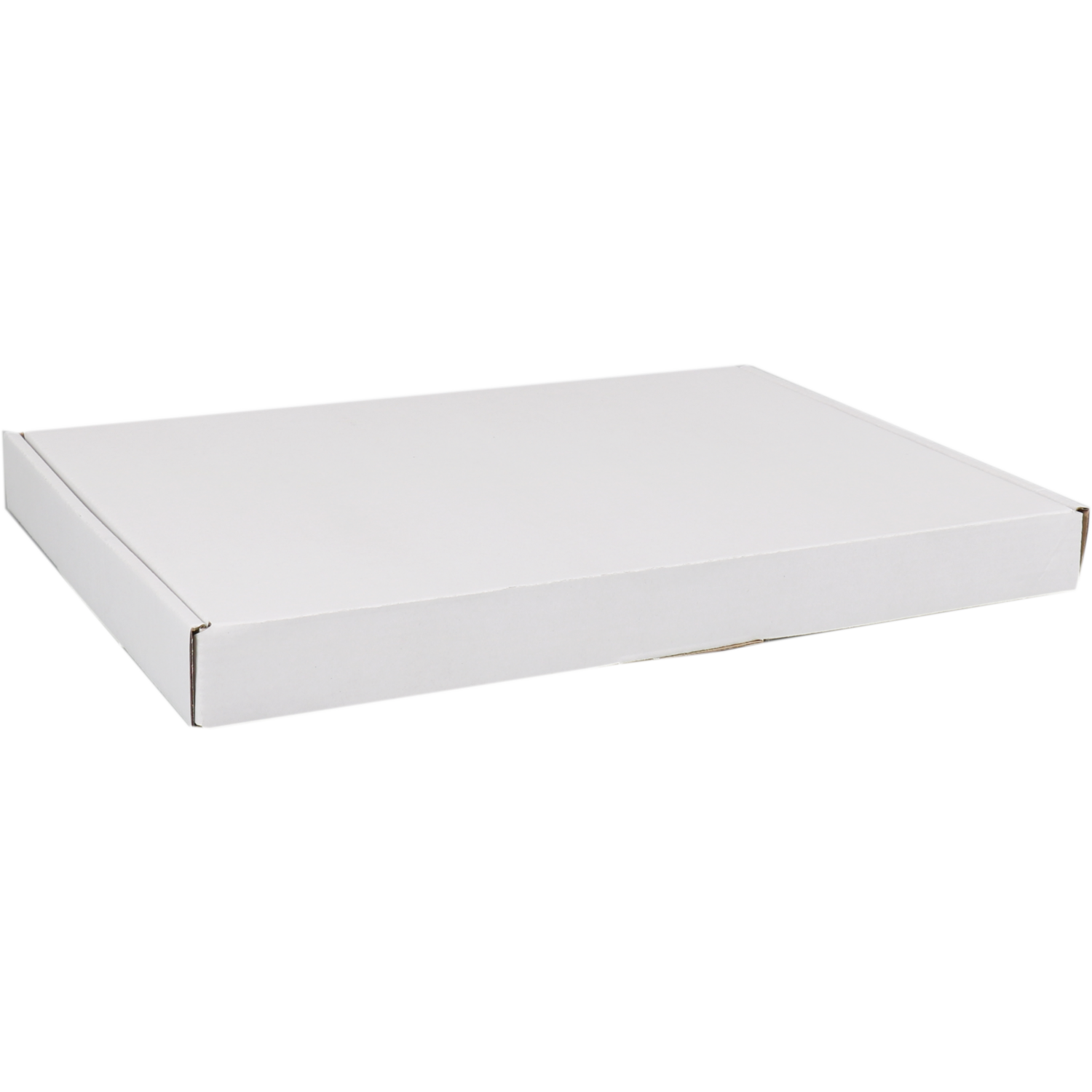 Verzenddoos, A4, golfkarton, 310x220x27mm, met klep, enkele golf, wit