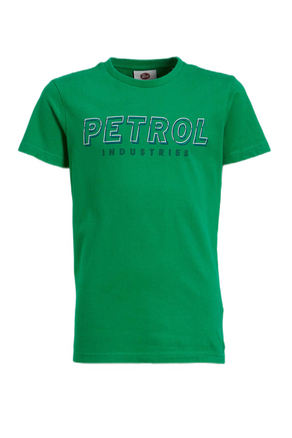 Petrol Industries T-shirt met printopdruk groen