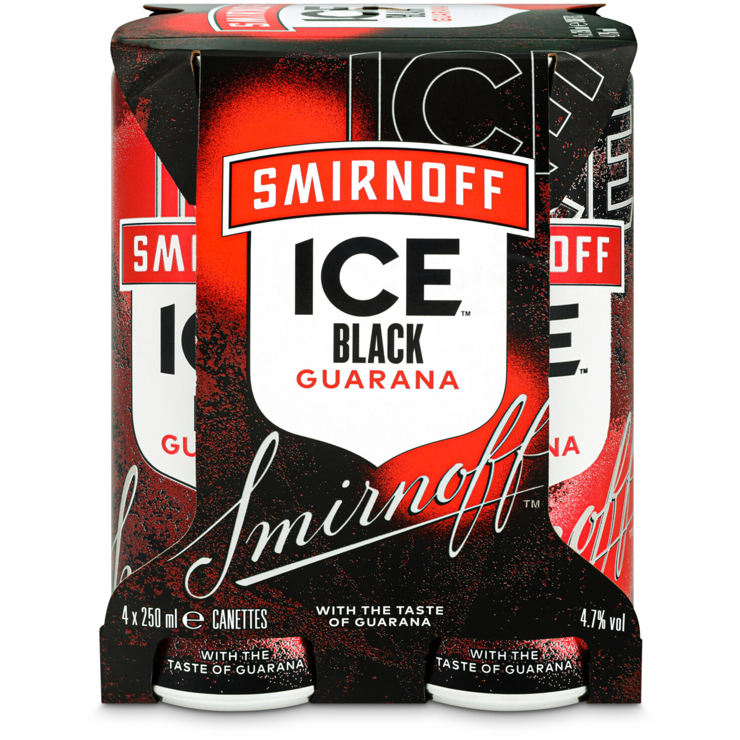 Smirnoff Ice Black Guarana 4x25CL -100cl