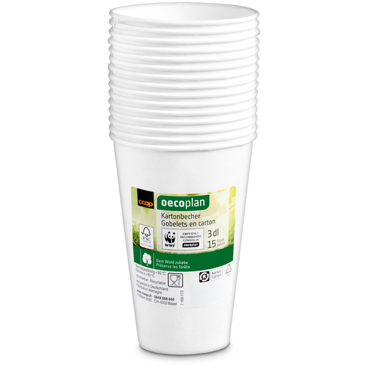 Oecoplan Kartonbecher 20 Stück 3dl