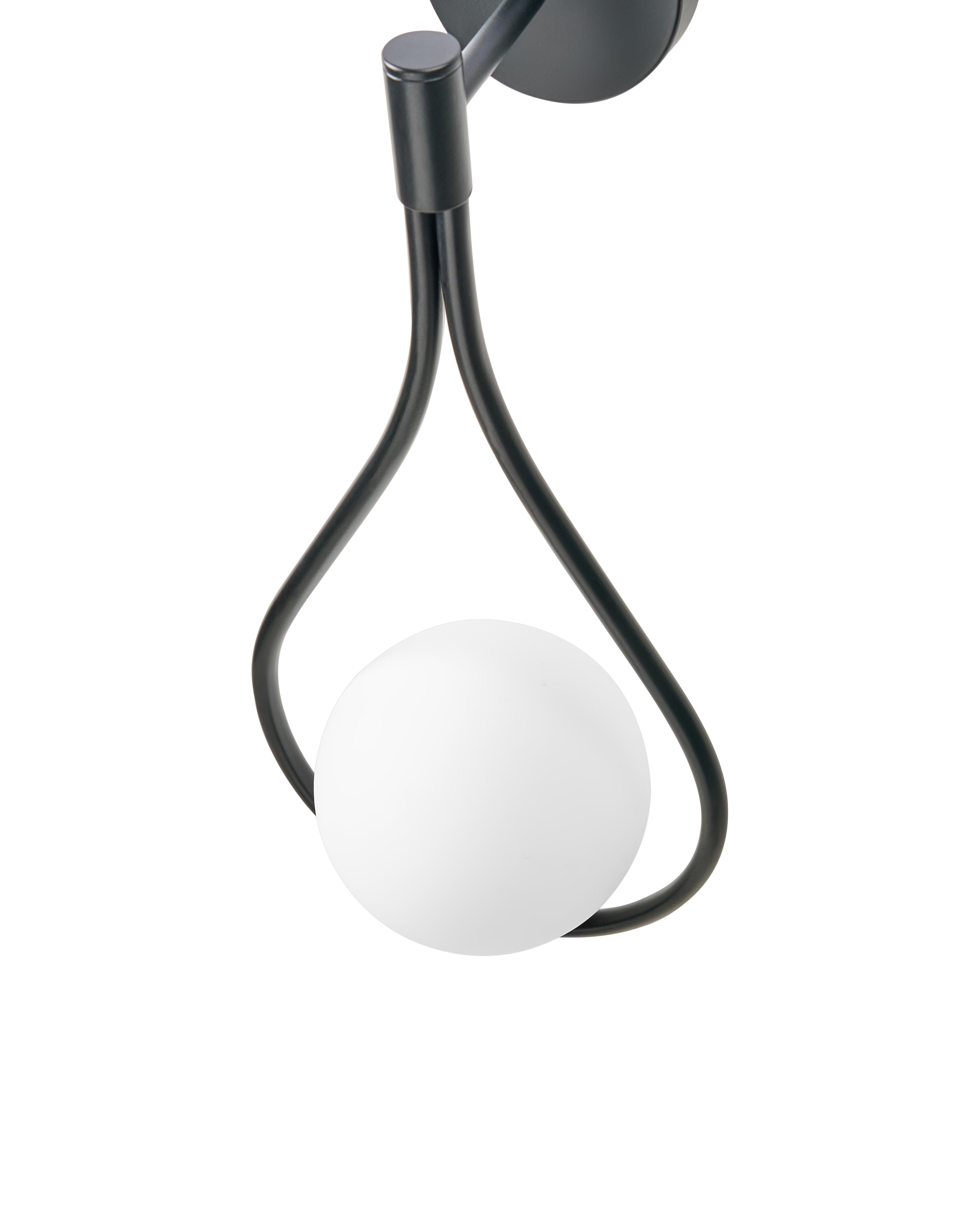Wandlamp AUROUE Metaal Zwart