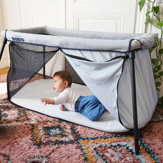 Lit nomade Naos   Gris        60 x 120 cm   de               P'tit Dodo