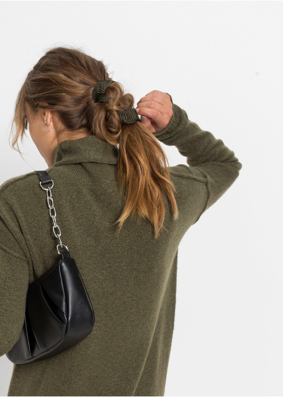 Robe en maille avec poche avec polyester recyclé
