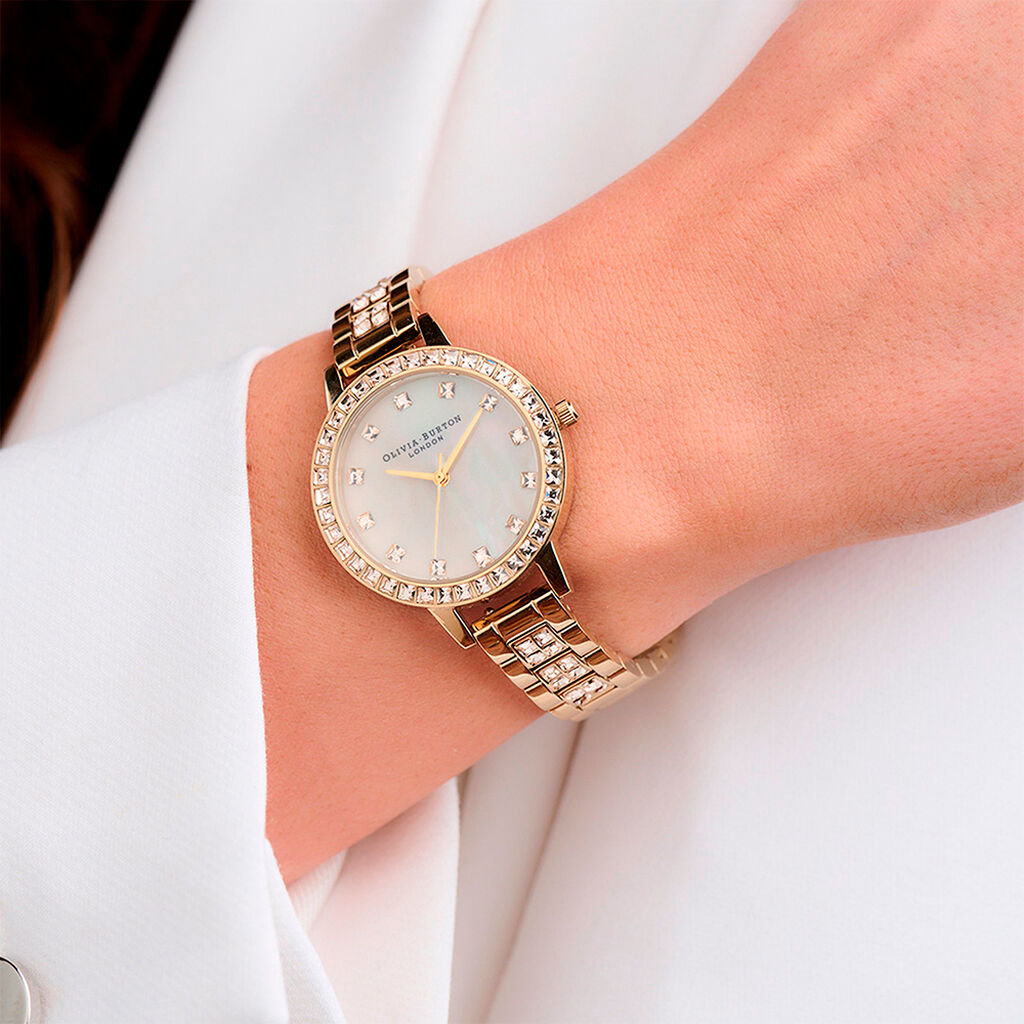 Montre Olivia Burton Treasure Nacre Blanche