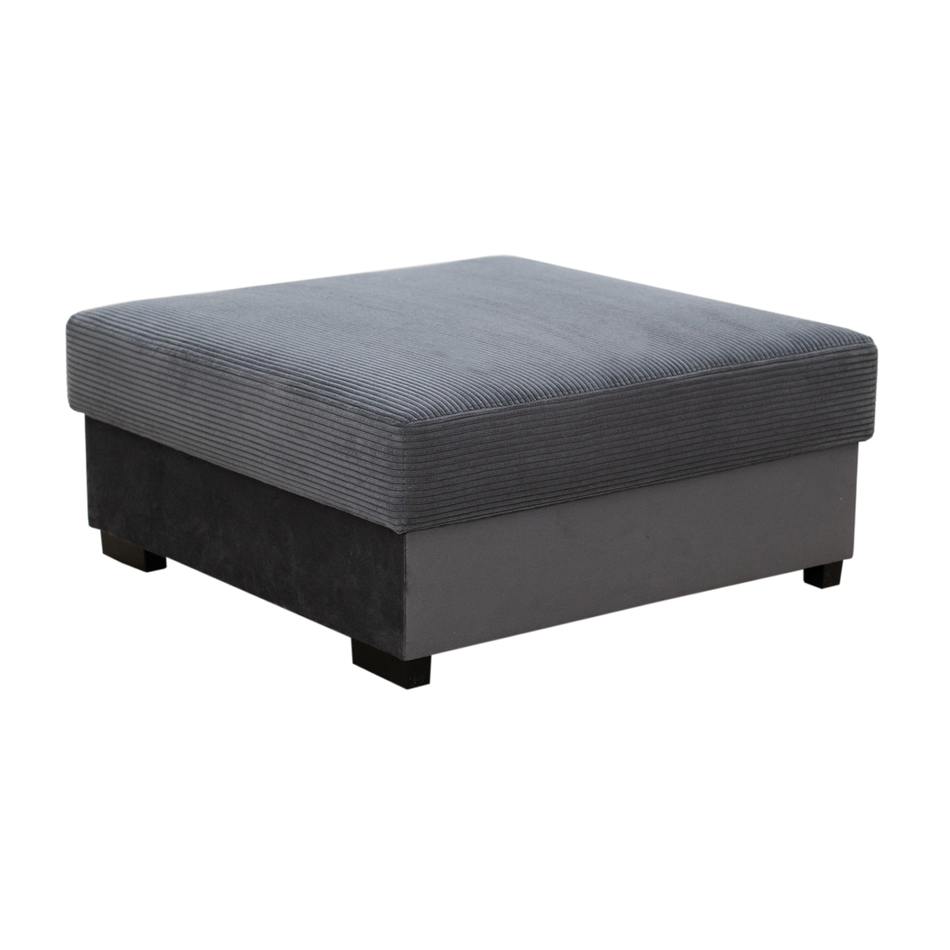 Hocker - grau - Cord - 97 cm