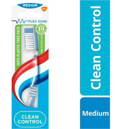 Aquafresh Tandenborstel clean control me (1 stuk)