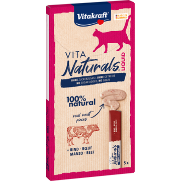 Vitakraft Vita Naturals Liquid Beef 5 x 15 g