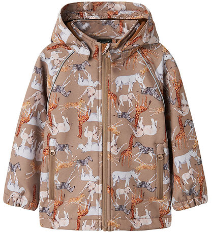 Name It Softshelljacke m. Fleece - NmnAlfa08 - Berg Trail/Sa