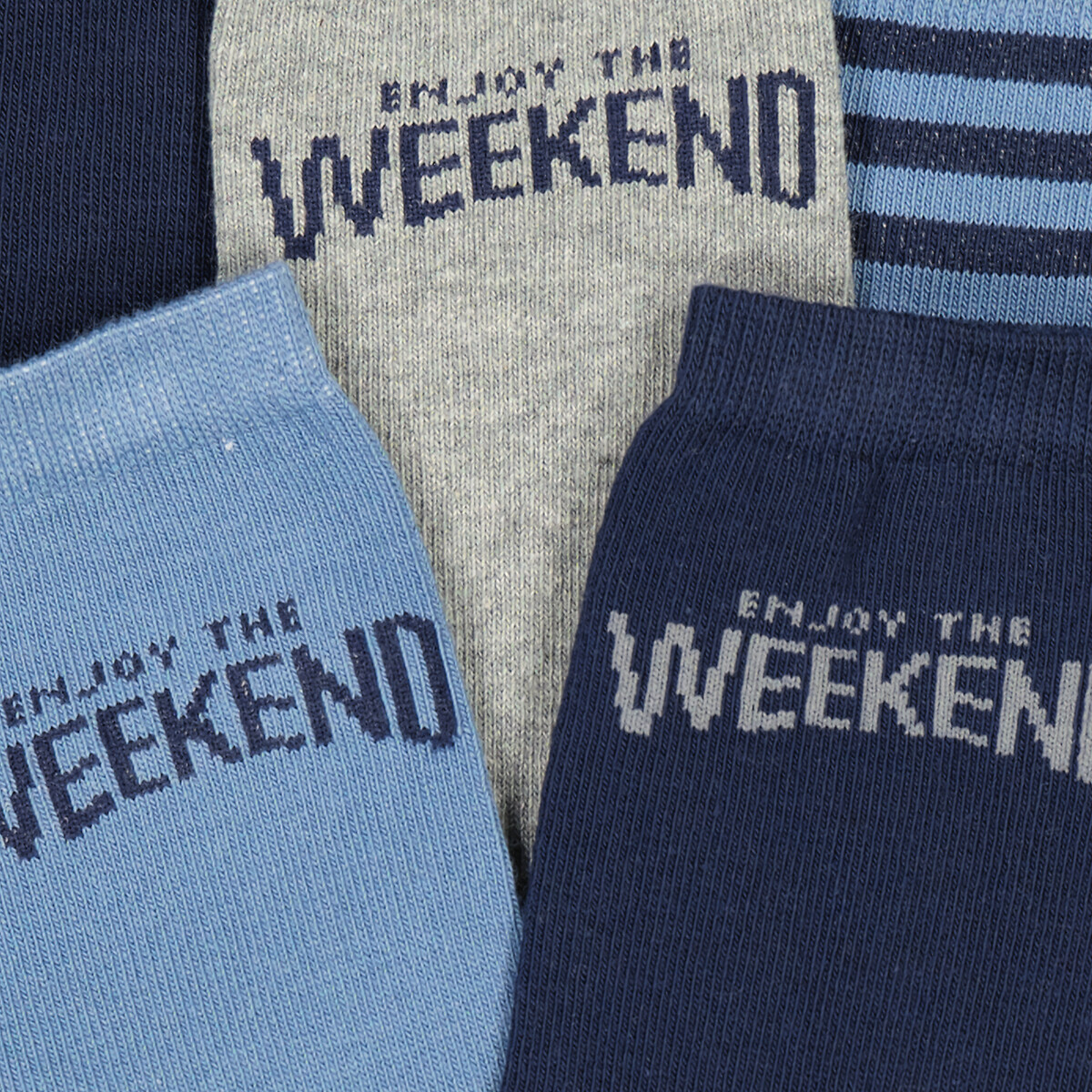COLEÇÃO LA REDOUTE<br>Conjunto de 5 pares de meias Weekend