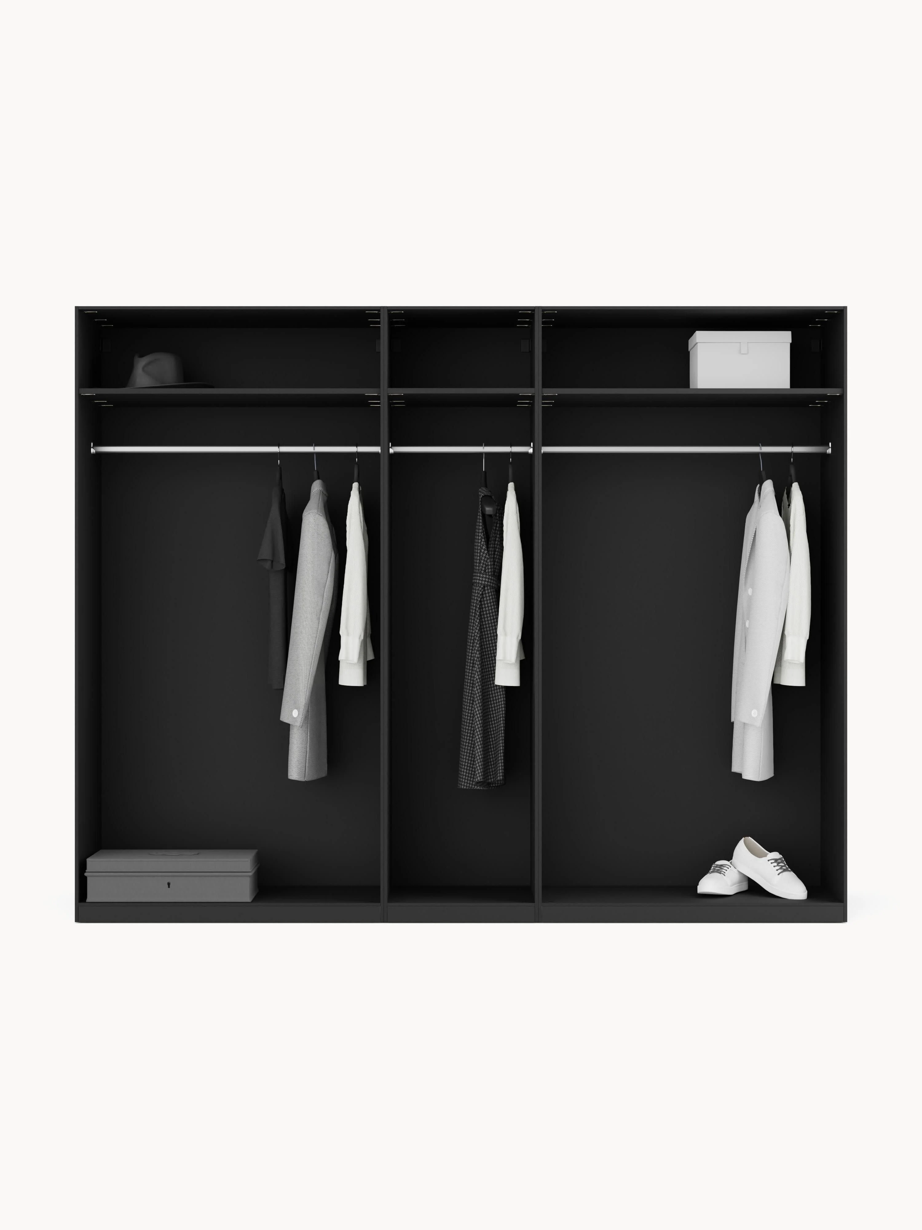 Modulaire draaideurkast Leon, 250 cm breed, diverse varianten
