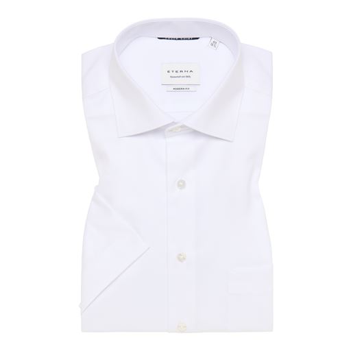 Eterna Kortærmet Modern Fit Skjorte, Hvid, 44