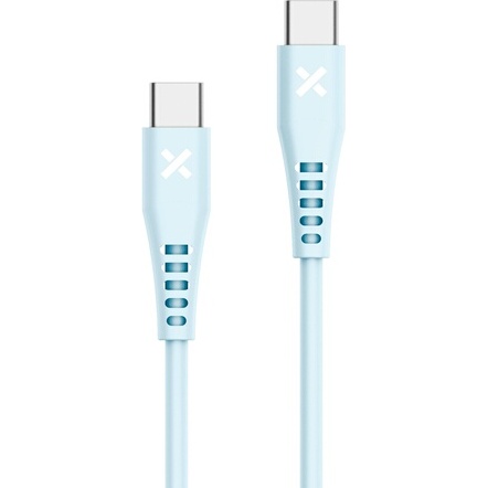 Câble téléphone portable Wefix USB-C vers USB-C 1M bleu