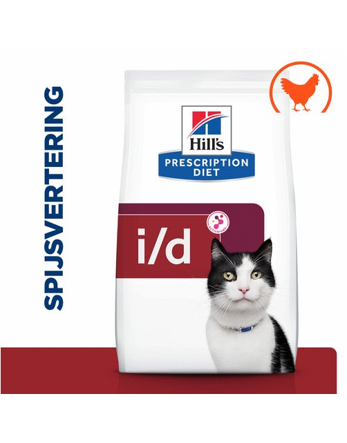 Hill's Prescription Diet I\/D Digestive Care Zak Kip - Kattenvoer