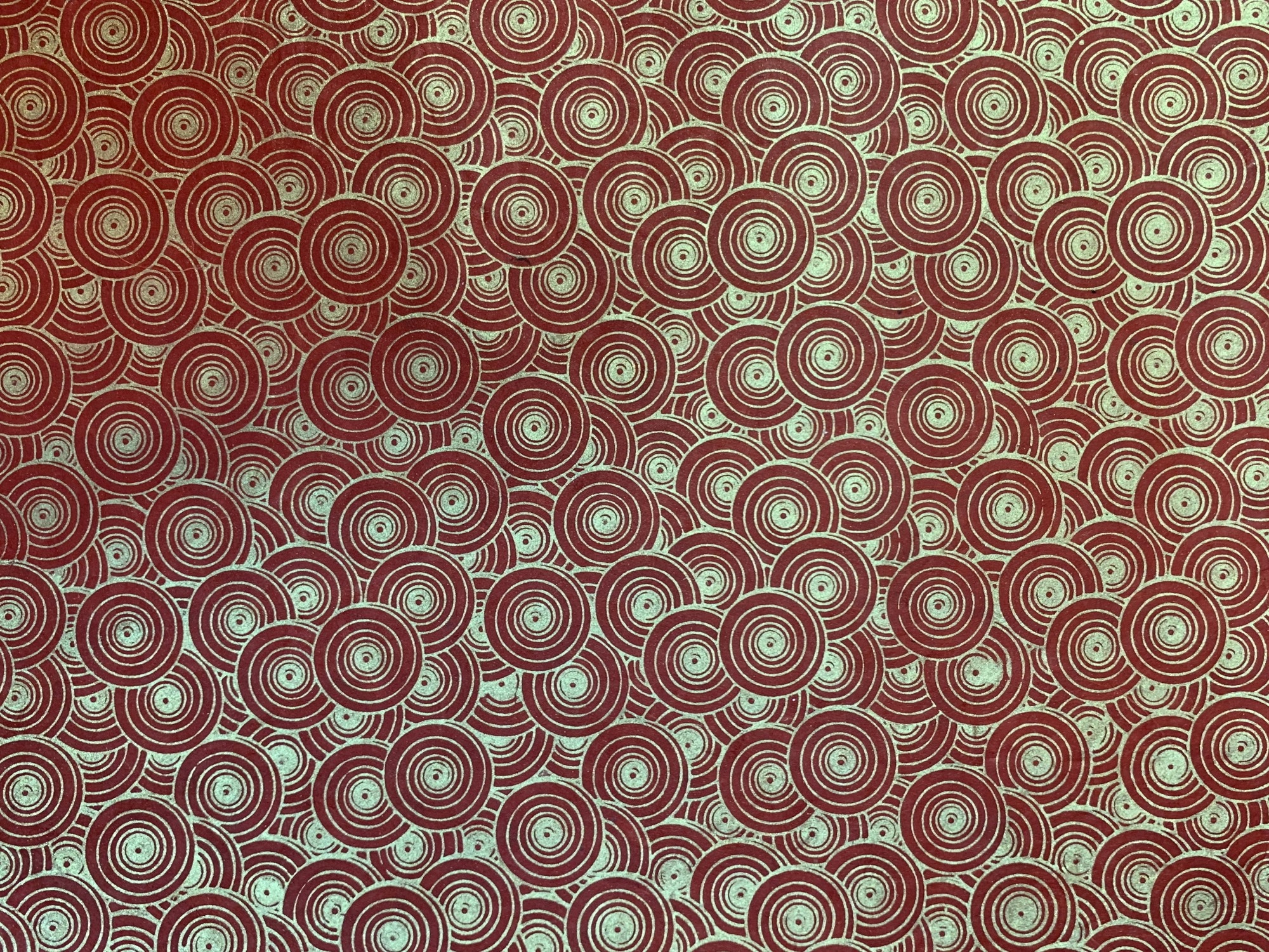 Geschenkpapier 'Kreise' rot-gold, B 76 cm, L 51 cm günstig bestellen