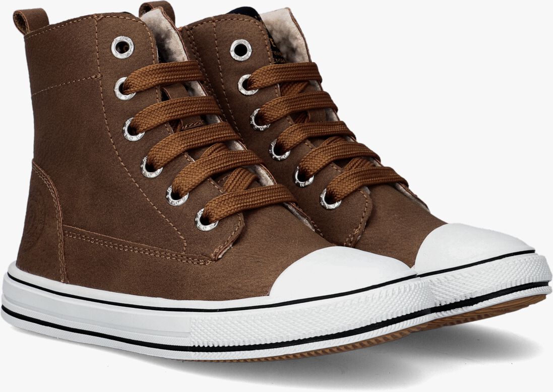 SHOESME cognac shoesme hoge sneaker on22w211