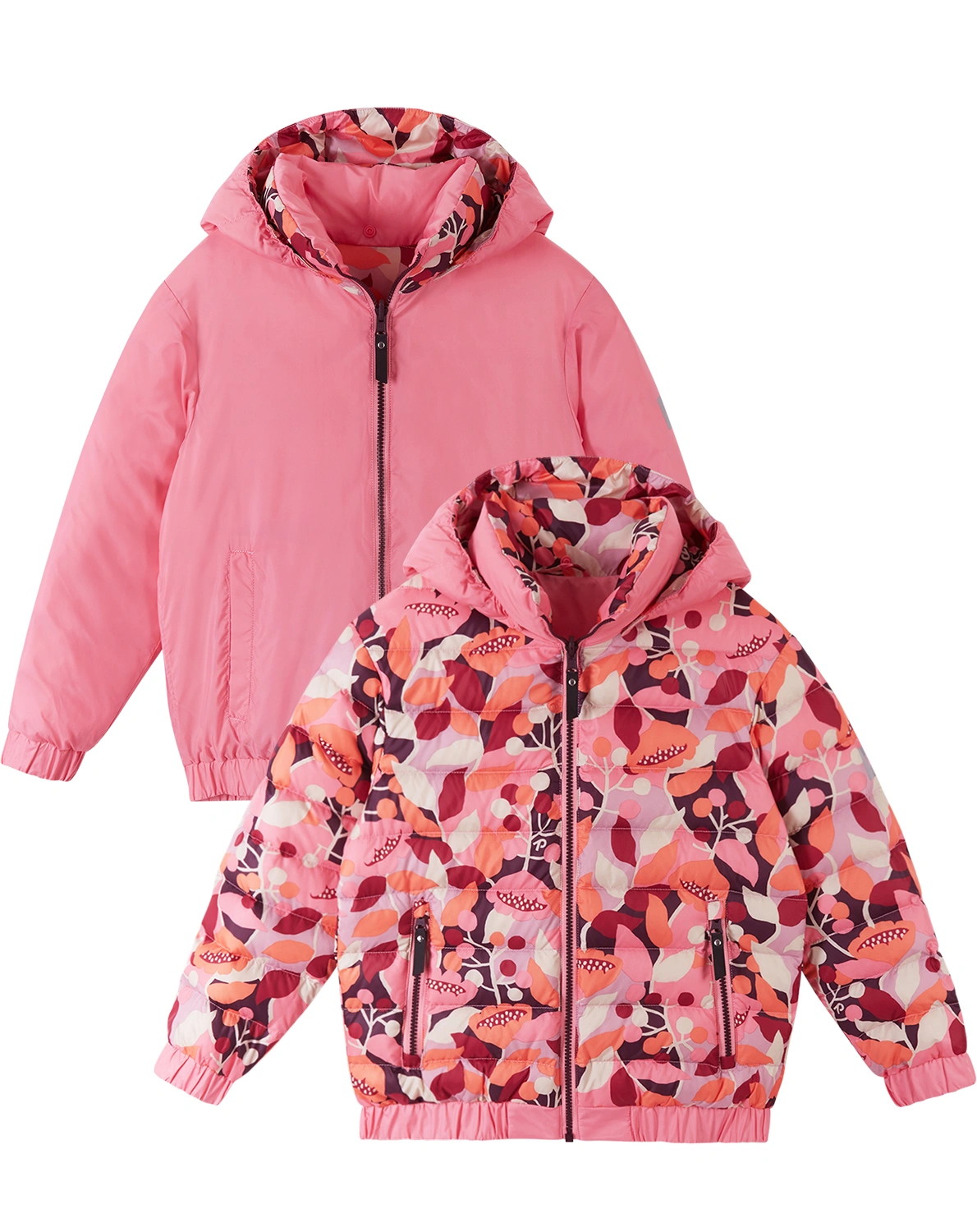 Daunenjacke FINNOO zum Wenden in sunset pink