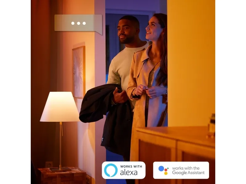 Philips Hue White and Color Ambiance Fugato - Spotlys - LED-lyspære x 4 - GU10 - total: 22.8 W - klasse A  - 16 millioner farver - sort