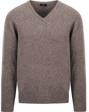 William Lockie Pullover Lamswol Vole Bruin Grijs 7092DF-209 Vole kopen