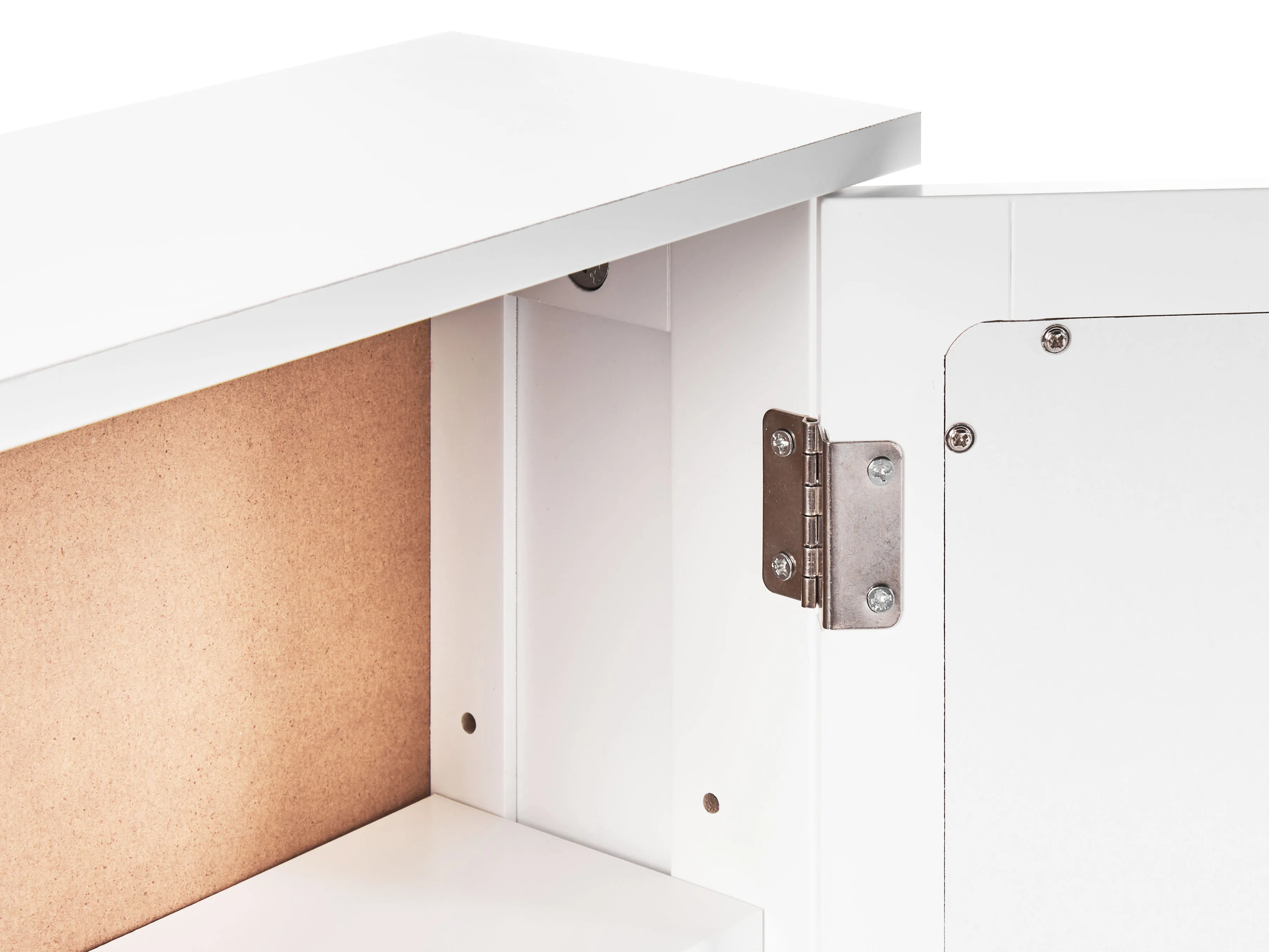Badkamer wandkast met spiegel HUILA 34 cm 53 cm Wit