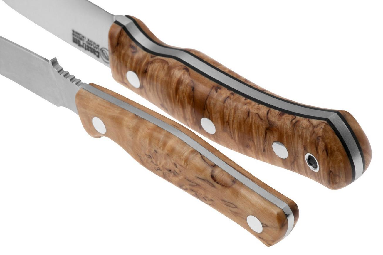 Casström Swedish Hunters Combo 14318 Stabilised Curly Birch, jachtmessen