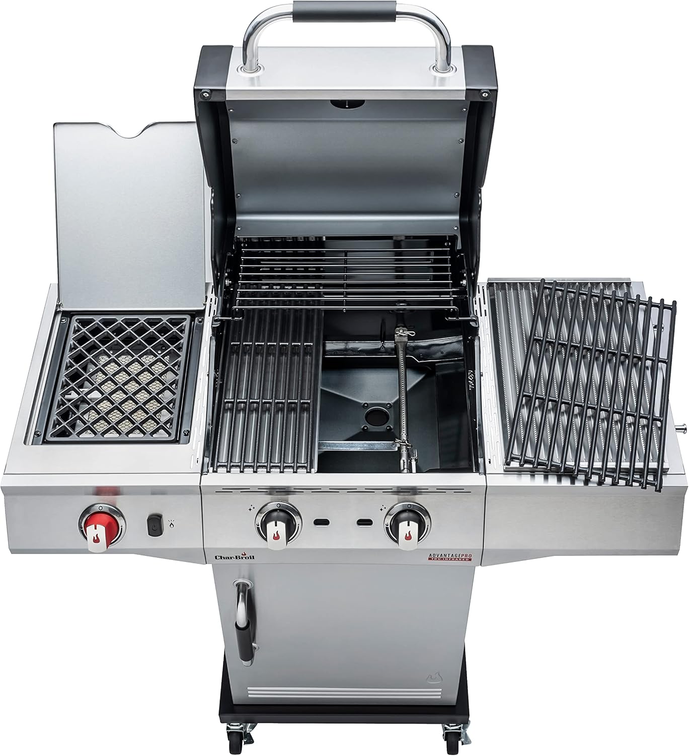 Char-Broil Gasgrill Advantage PRO S - 2 Brenner, TRU-Infrared Technology, 900°C Sear-Brenner, Gusseisen Roste - Ideal für draußen, Garten, Terrasse