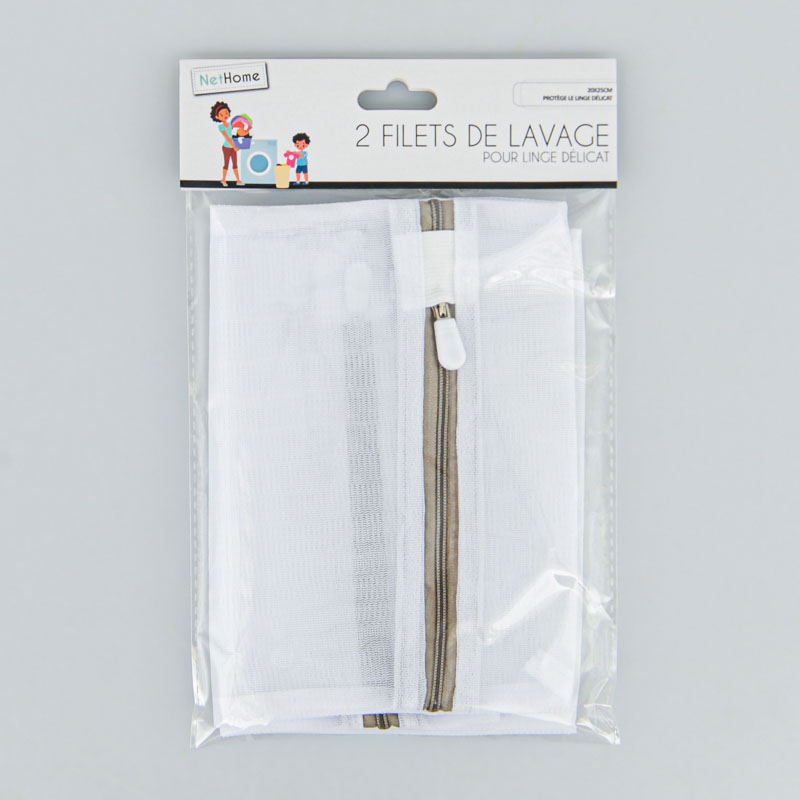 Lot de 2 filets de lavage