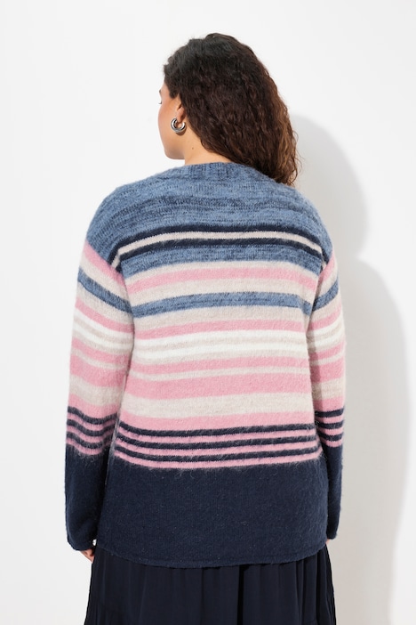 Strickjacke, offenes Modell, Langarm