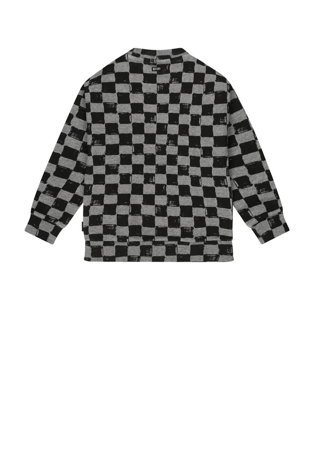 Tumble 'n Dry geruite sweater Staten Island grijs/zwart