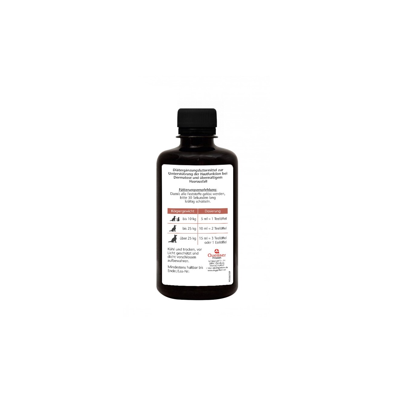 Doppelherz Haut & Fell Öl Omega-3 für Katzen und Hunde 250 ml