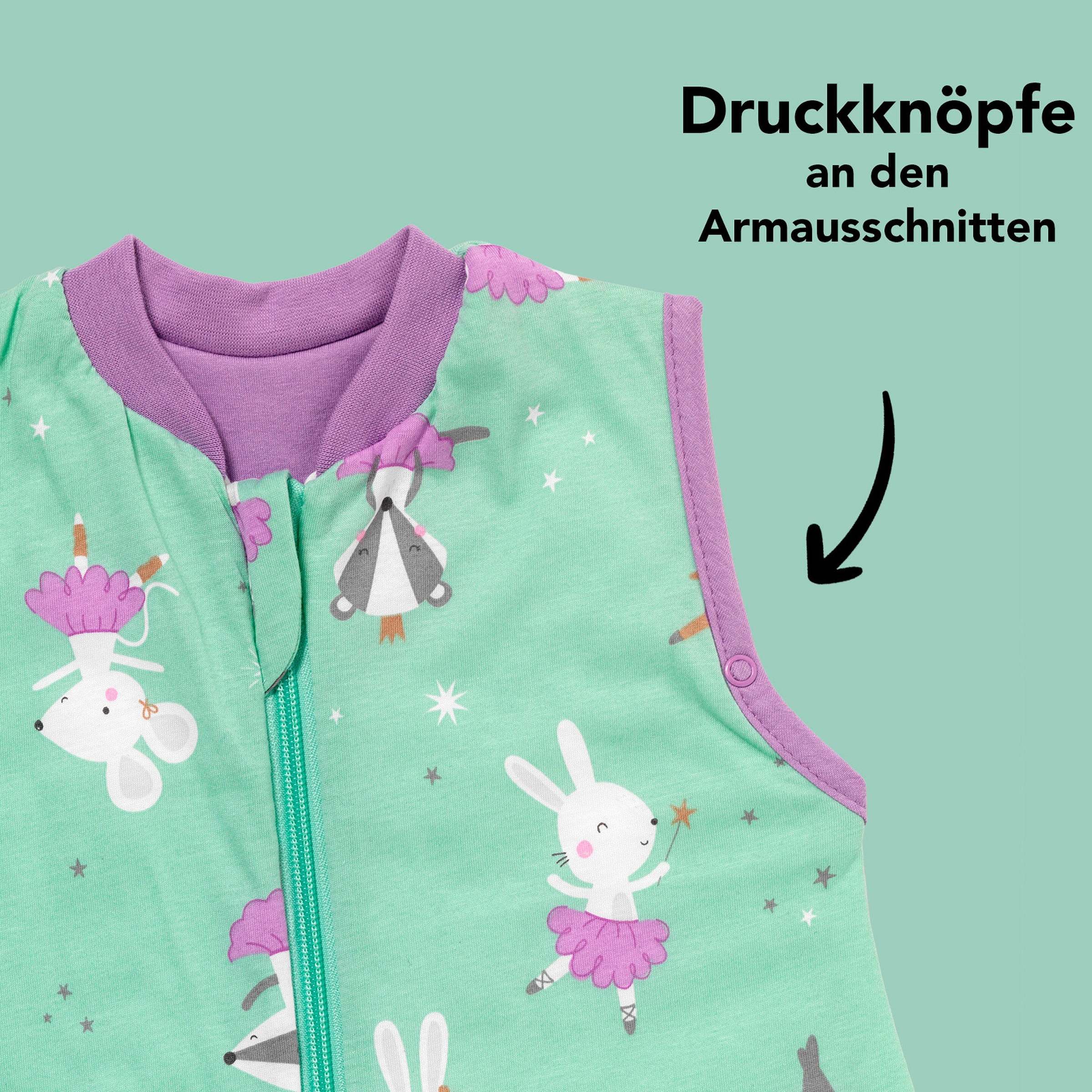 schlummersack Schlafsack ohne Füßen 1.0 Tog Ballerina