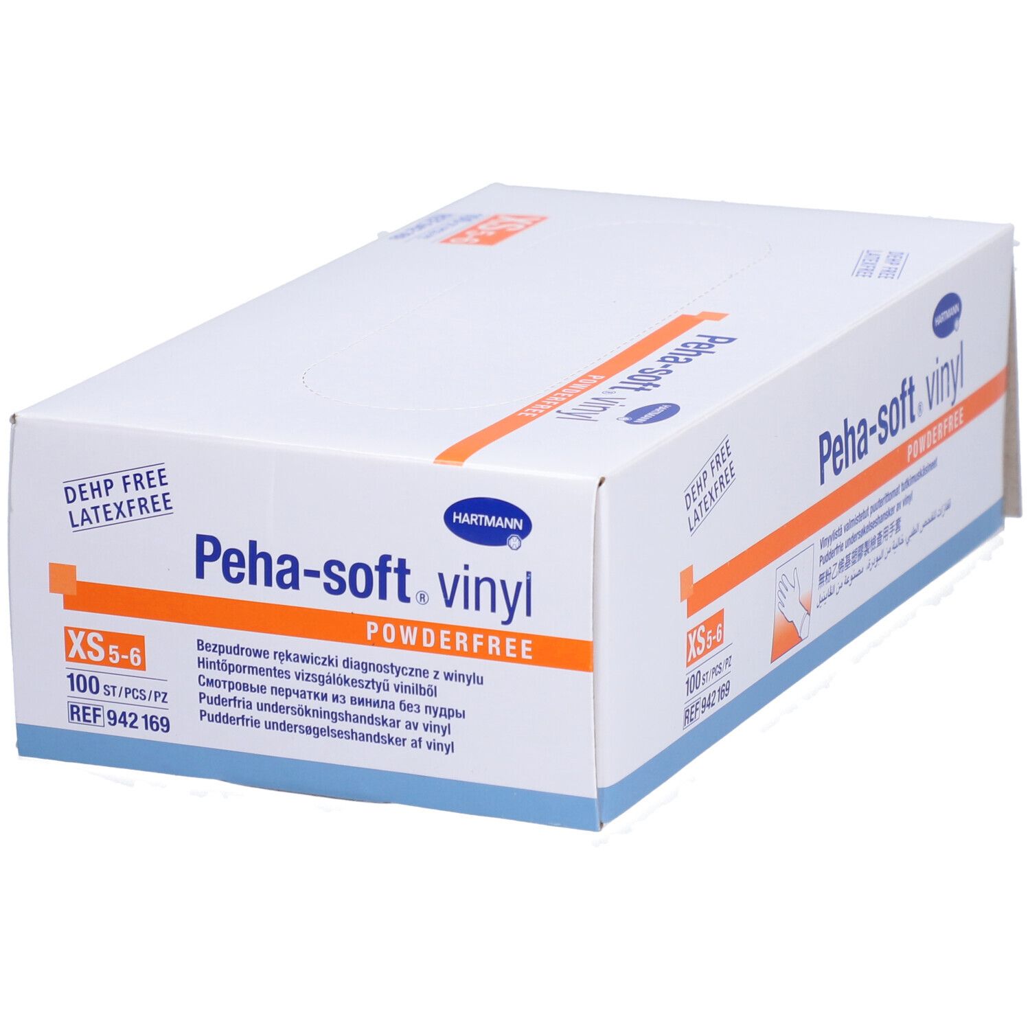 PEHA-SOFT Vinyl Untersuhungshandschuhe unsteril puderfrei XS 100 Stück