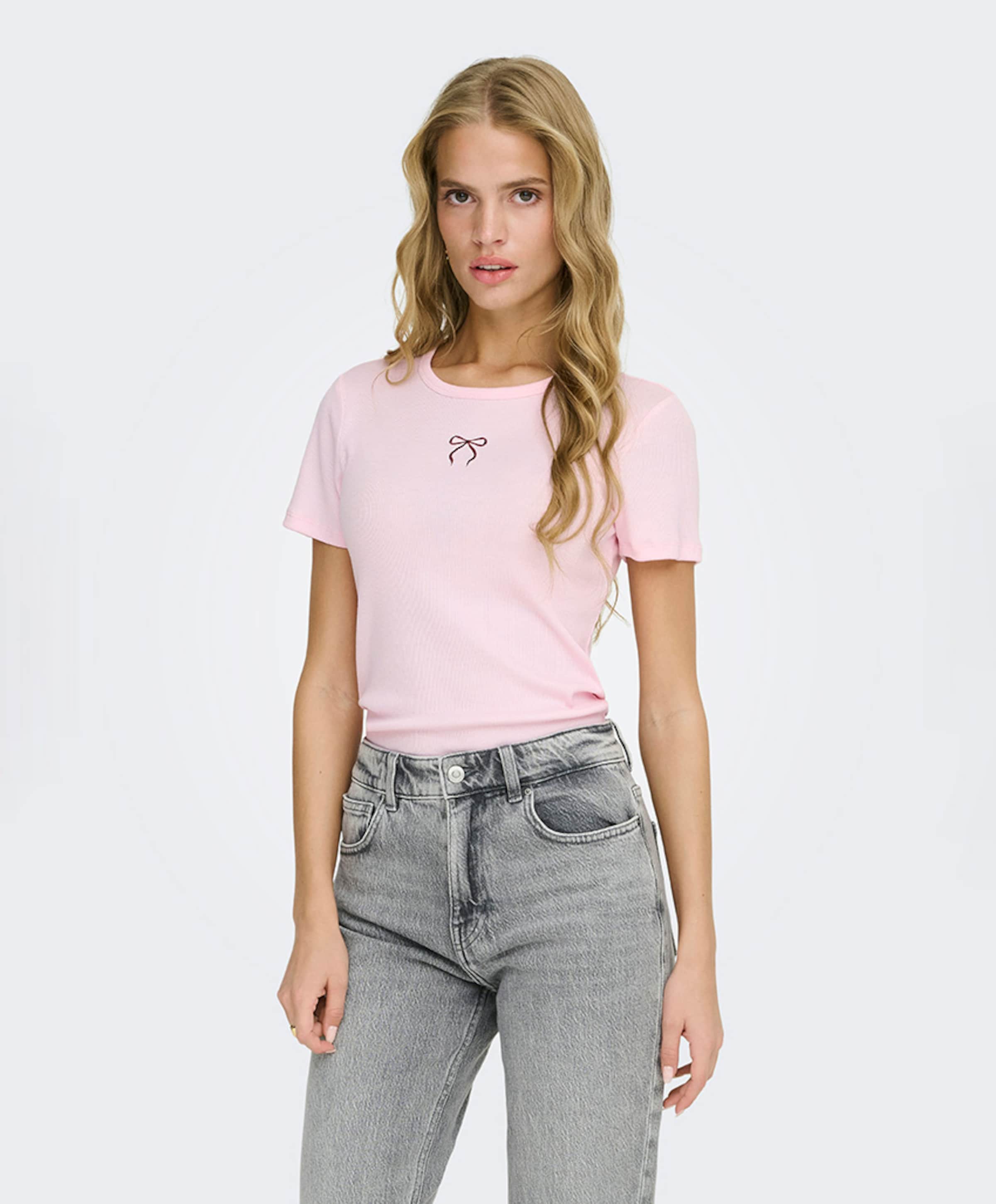 Only Dames T-shirt roze