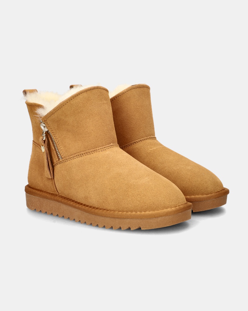 Ara Alaska Gevoerde boots  - cognac