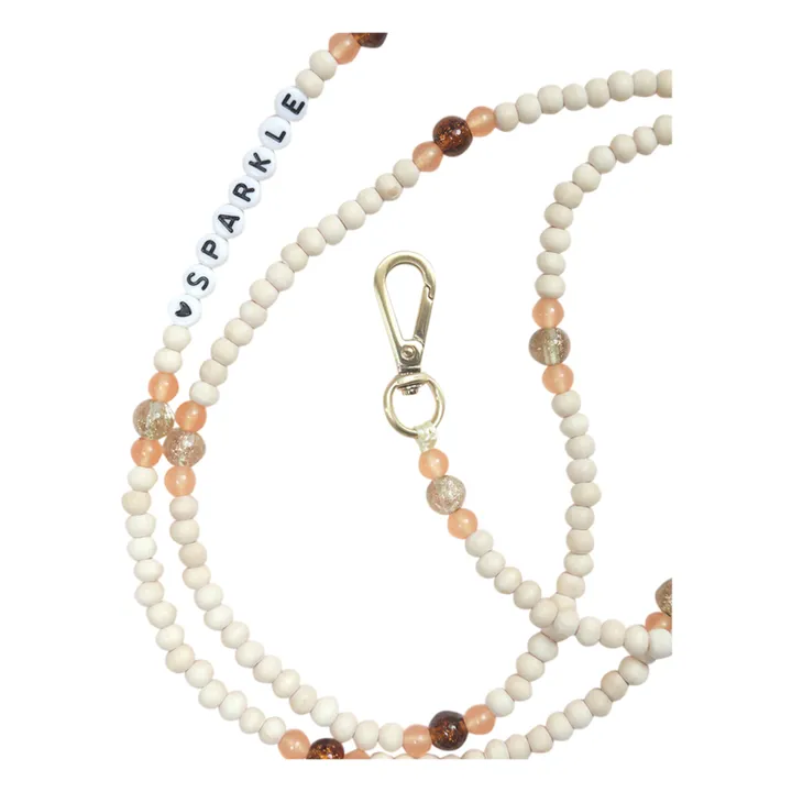 Louvini Cordon perle de bois Arielle Sparkle | Doré