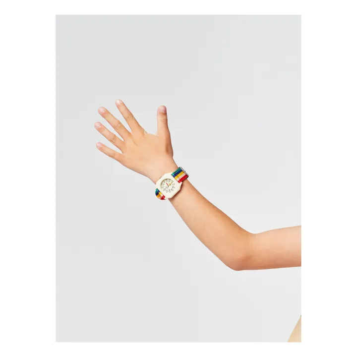 Mini Kyomo Collaboration Bobo Choses x Mini Kyomo - Montre Nylon Recyclé Rayures | Bleu