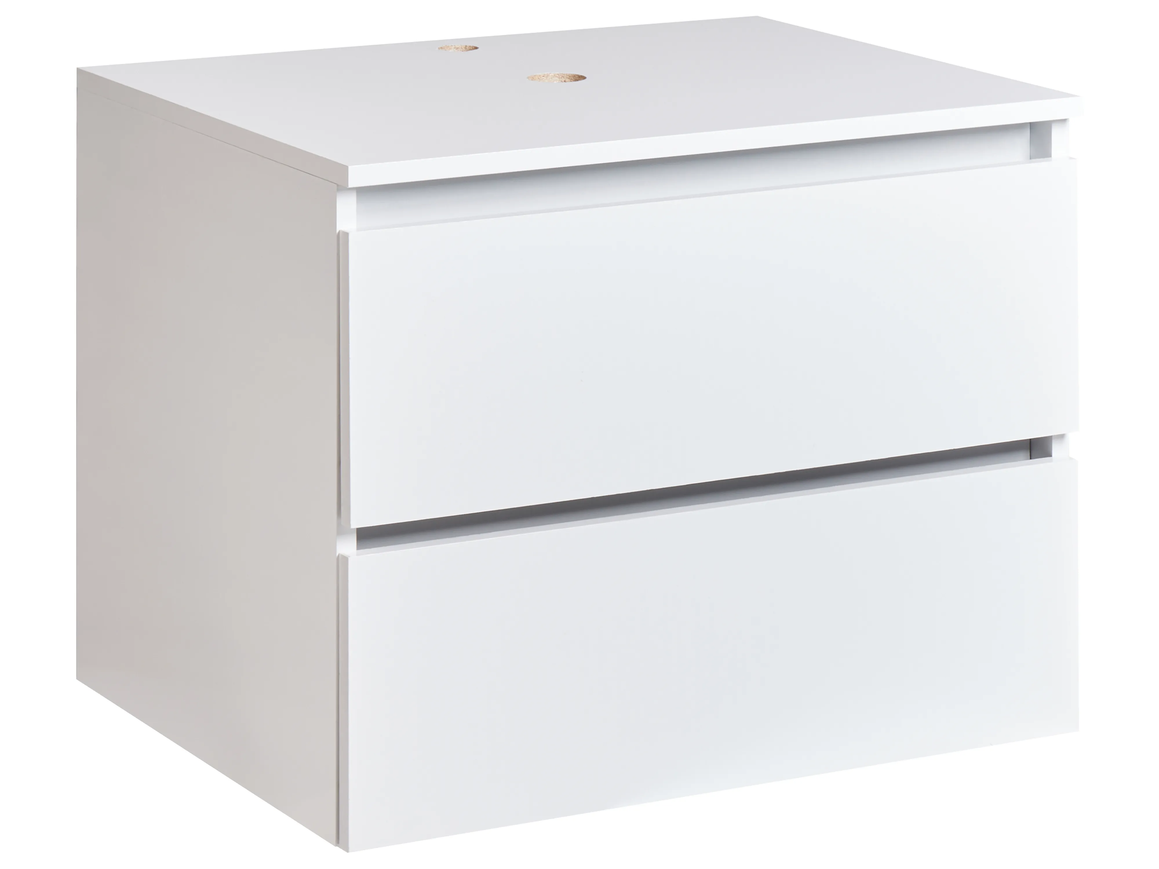 Wandgemonteerde wastafelkast SERRA 60 cm Wit