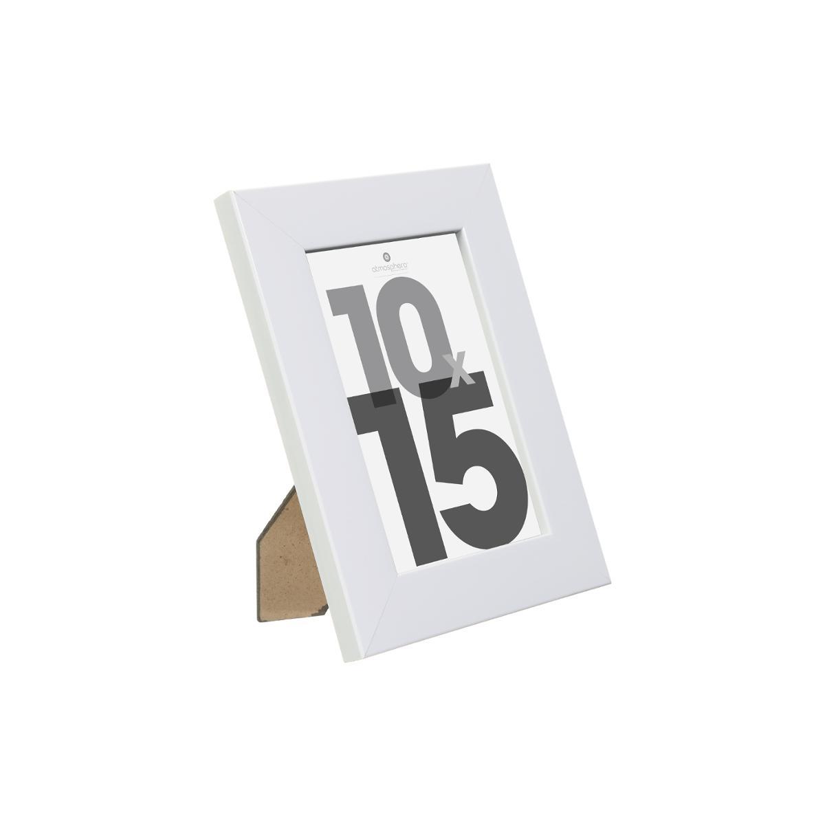 CADRE PHOTO BLANC LISE 10X15CM