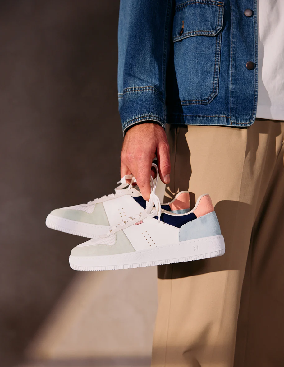 Baskets basses Maxence H - Sauge blanc