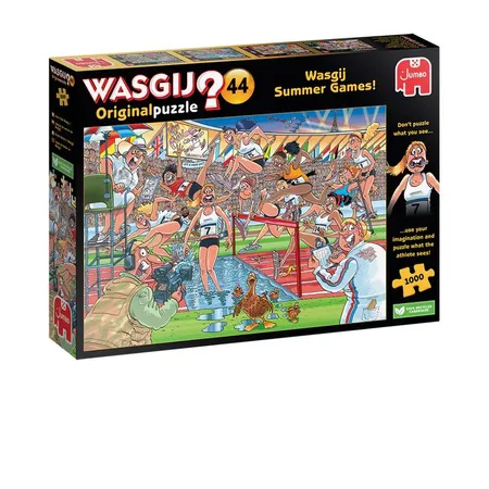 Jumbo Spiele Puzzle - Wasgij Orginal 44: Summer Games, 1000 Teile