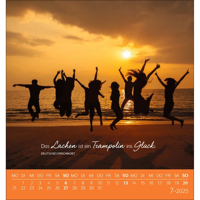 Postkartenkalender - 2025 -  Schön, dass es dich gibt!