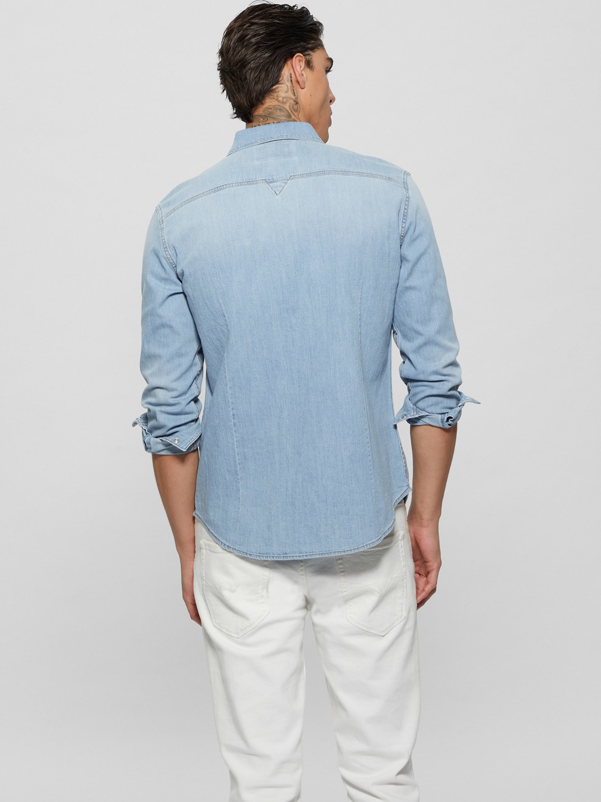 Camisa jeans Truckee estilo faroeste