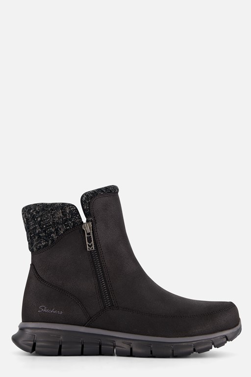 Skechers Synergy Zip Enkellaarsjes zwart