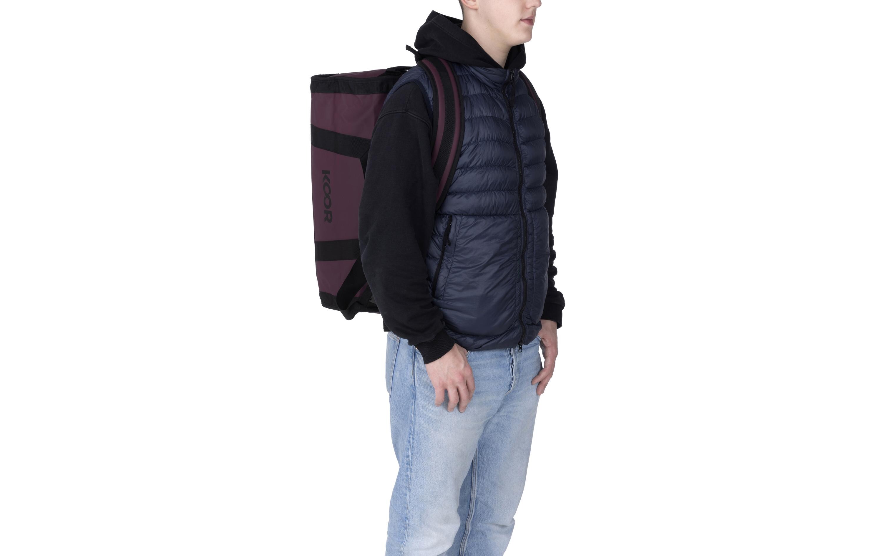 Duffle Bag Sooma 50 l, MaroonWasserabweisende Reisetasche