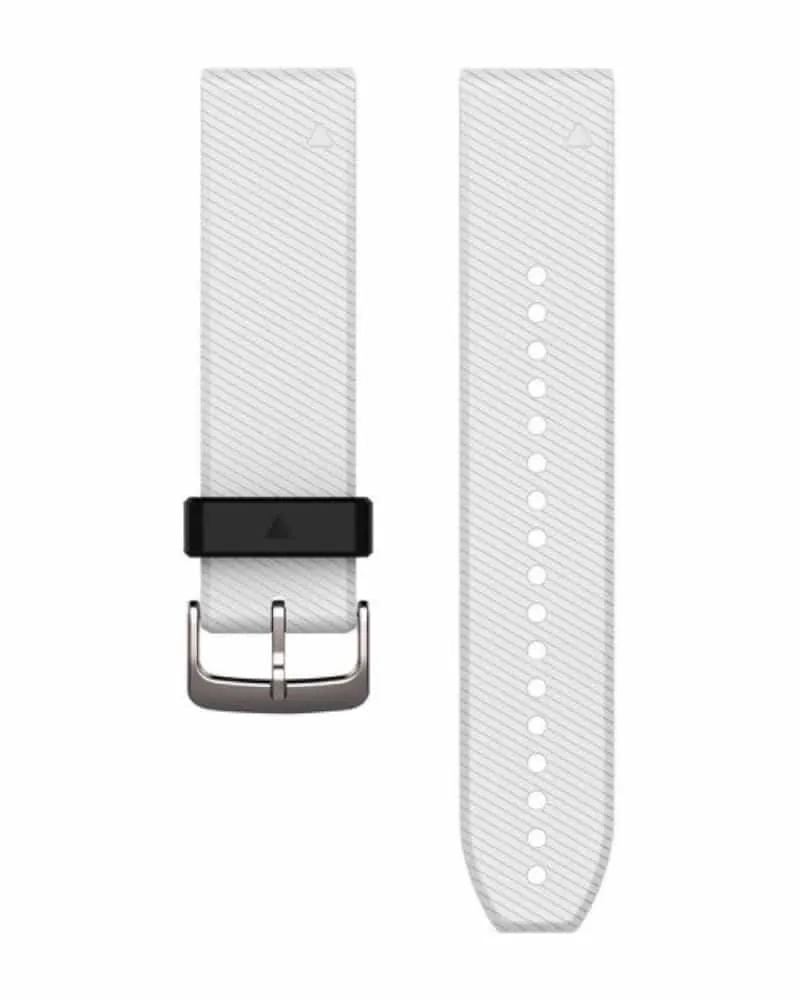 Garmin QuickFit® 22 Watch Bands, White Silicone White